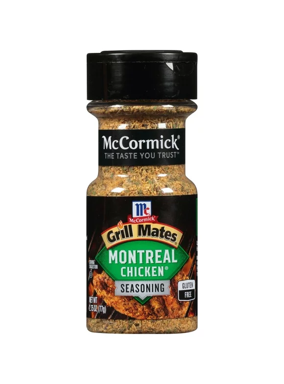 McCormick Grill Mates Gluten Free Montreal Chicken Seasoning, 2.75 oz Bottle