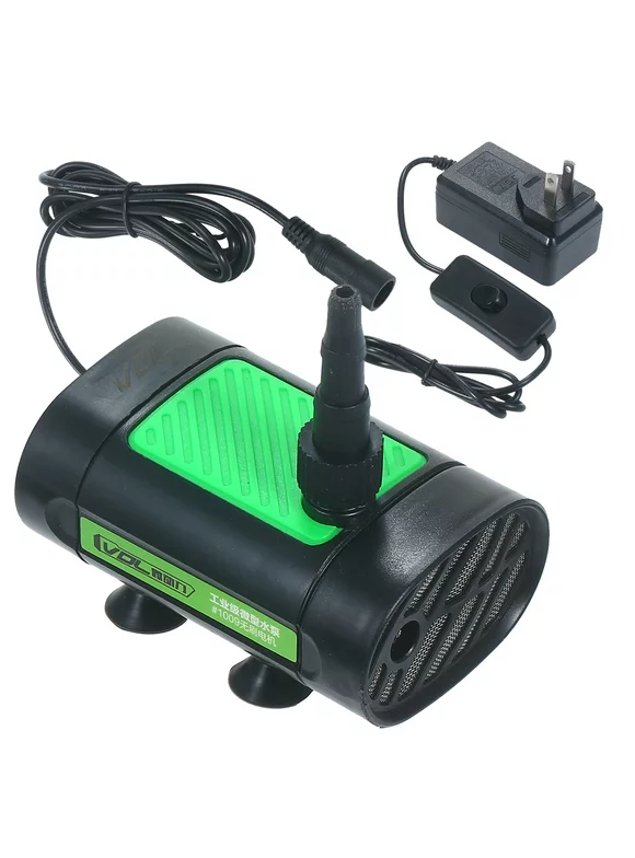 Dc Brushless Submersible Water Pump 30W Ultra Quiet Fountain Water Pump 7L/Min With 10Ft High Lift 3 Size Nozzle For Pond Aquarium Fish Tank Hydroponics