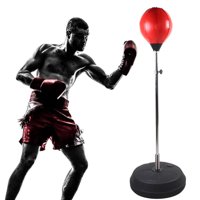Adjustable Boxing Punch Bag Freestanding Punching Bags Speed Ball Punch Bag Set With Back Base Gloves And Pump Home Gym Workout Fitness