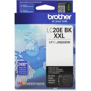 Brother Genuine LC20EBK Super High Yield (XXL Series) Black Ink Cartridge (2.4K YLD)