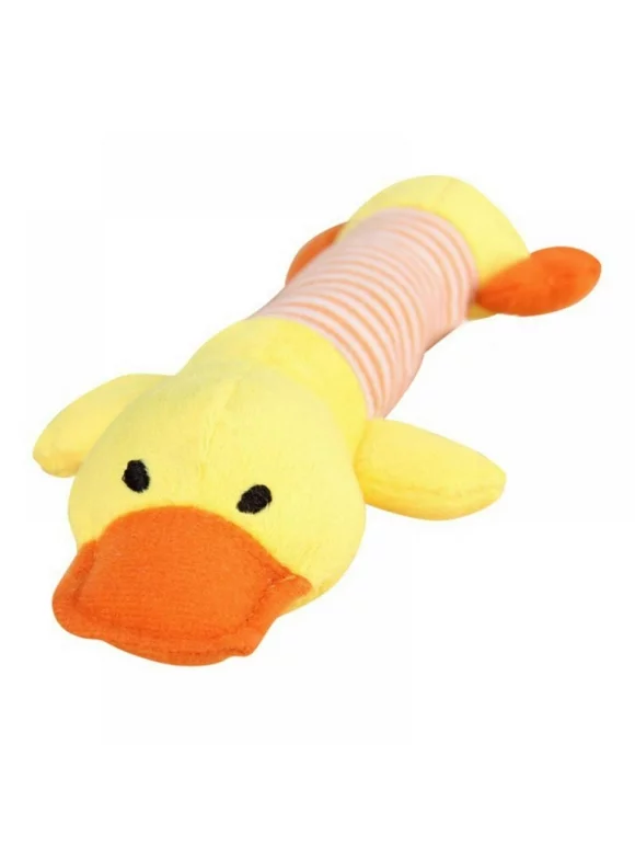 Dog Squeaky Toys, Pet Toys Pig Duck Elephant Toy No Stuffing Animals Dog Plush Toy Dog Chew Toy for Large Dogs and Medium Dogs Squeeky Doggie Toys Puppy Toys Squeak