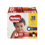 HUGGIES Snug & Dry Diapers, Size 3, 80 Count