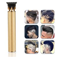 Men Vintage Digital Hair Trimmer Rechargeable Electric Hair Clipper Barbershop Cordless Hair Sculpture Tool