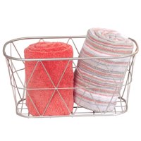 Better Homes & Gardens Small Bathroom Satin Wire Storage Basket