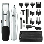 Wahl 5622 Groomsman Rechargeable Beard, Mustache, Hair & Nose Hair Trimmer for Detailing & Grooming, Black Rechargeable Trimmer