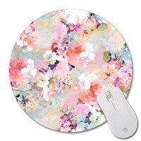 POPCreation Colorful Flower design Mouse pads Gaming Mouse Pad 9.84x7.87 inches