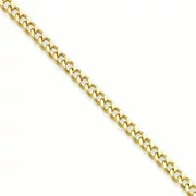 Stainless Steel IP Gold-plated 3.0mm 30in Curb Chain