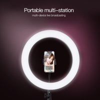 LED Selfie Ring Light 360  circular Studio Photography Photo Lights Fill Light 260MM+Phone holder
