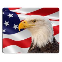 POPCreation Eagle USA Flag Patriotic Freedom America Mouse pads Gaming Mouse Pad 9.84x7.87 inches