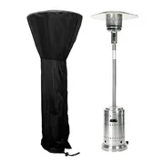HOTBEST Large Outdoor Garden Patio Gas Heater Cover Protector Polyester Waterproof Black