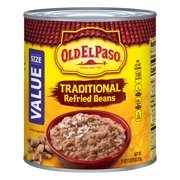 (6 Pack) Old El Paso Traditional Refried Beans, Value Size, 31 oz Can