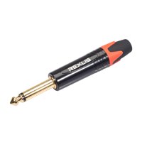 Aktudy 6.35mm Mono Male Plug Connector DIY Soldering Plug for Microphone (Orange)