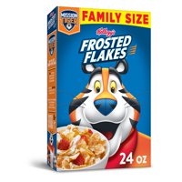 Kellogg's Frosted Flakes, Breakfast Cereal, Original, Family Size, 24 Oz