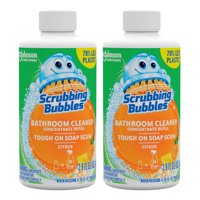 Scrubbing Bubbles Multi Surface Bathroom Cleaner Concentrate, Two 2.9 Ounces Concentrated Refill Bottles