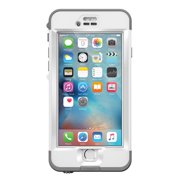 LifeProof Nuud Series Waterproof Case for iPhone 6s Plus - White / Gray