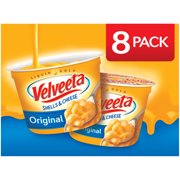 Velveeta Shells & Cheese Original Microwavable Shell Pasta & Cheese Sauce, 8 ct Pack, 2.39 oz Cups