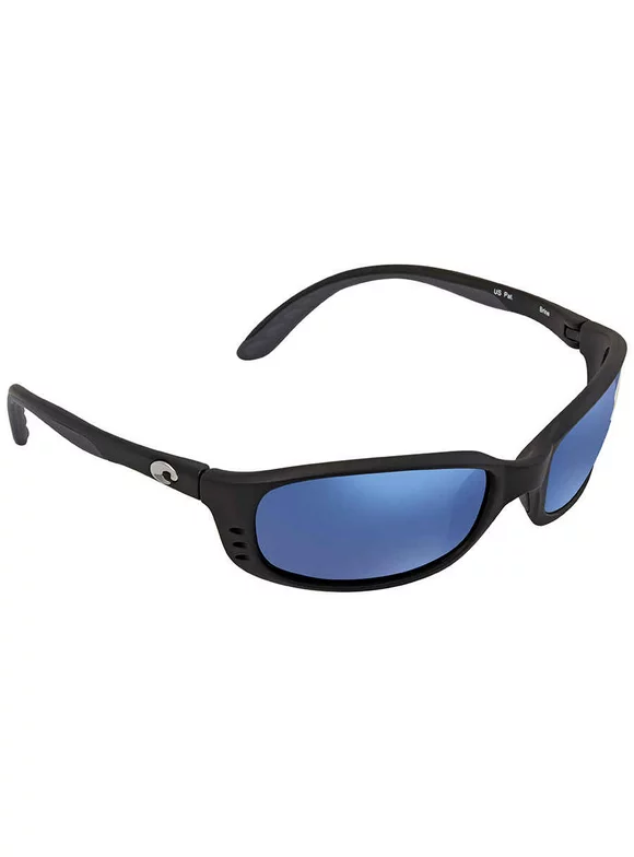 Costa Del Mar Brine Polarized Blue Mirror 580P Wrap Sunglasses BR 11 OBMP