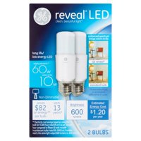 GE reveal Clean, Beautiful Light Long Life/Low Energy LED Bulbs 10W, 2 count