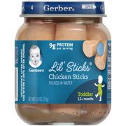 (Pack of 10) Gerber Lil' Sticks, Chicken Sticks, 2.5 oz Jar