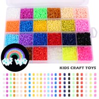 HOTBEST 13000pcs 24 Colors Fuse Beads Kit Iron Beads Set Diy Craft Fuse Beads For Kids Birthday