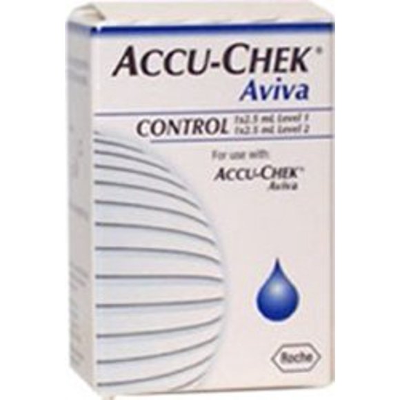 Accu-Chek Aviva Control Solution, Blood Glucose Testing 2 X 2.5 mL Level 1 & Level 2, Roche Diabetes Care, 04528638001 - Sold by: Pack of One