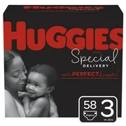 Huggies Special Delivery Hypoallergenic Baby Diapers, Size 3, 58 Ct, Giga Jr. Pack