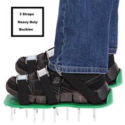 Lawn Aerator Shoe | 3 Straps With Strong Metal Buckle | Heavy Duty Spikes | Foot Sandal Set for Aerating Your Lawn or Garden