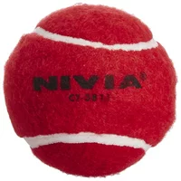 Nivia Heavy Tennis Ball Cricket Ball (Pack of 6), Red