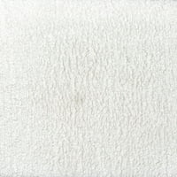 David Textiles Inc. 1.5 yard x 60" 100% Polyester Fleece Sherpa Precut Sewing & Craft Fabric, White