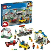 LEGO City Garage Center 60232 Preschool Kids Building Toy Truck Car Garage Gas Station Learning Play Kit (234 Pieces)