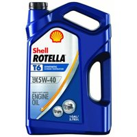 Shell Rotella T6 5W-40 Full Synthetic Heavy Duty Diesel Engine Oil, 1 gal