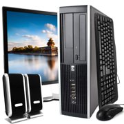 HP Compaq 6000 Pro Desktop Intel Core 2 Duo 3.0GHz 8GB RAM 1TB HDD DVD Windows 10 Professional 19" Monitor, Keyboard, Mouse, Speaker Bundle WiFi