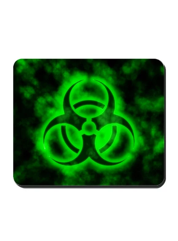 CafePress - Green Biohazard Symbol Mousepad - Non-slip Rubber Mousepad, Gaming Mouse Pad