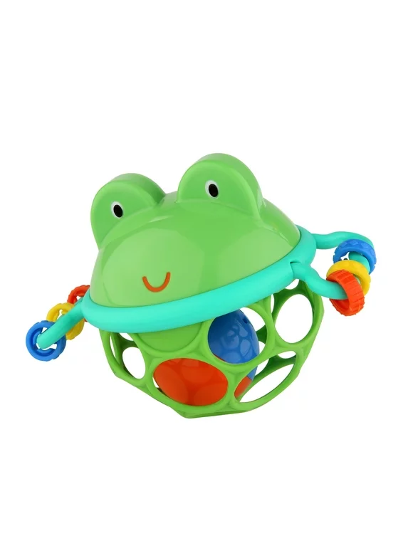 Oball Easy Grasp Jingle & Shake Pal BPA-Free Infant Toy Rattle, Green, Unisex