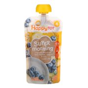 HAPPY BABY: Super Morning Meals Bananas, Blueberries, Yogurt & Oats 4 oz