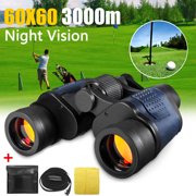 60x60 Coordinate HD Binoculars Day / Low-Light Night Vision 3000M Coordinates Telescope Hunting Camping Outdoor with Strap & Bag