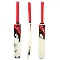 Cricket Bat Net Practice Tennis Ball Tape Ball Handcrafted Kashmir Willow RED