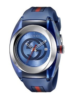 Gucci Sync XXL Blue Rubber Unisex Watch YA137104