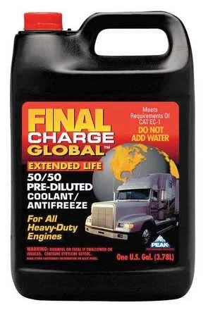 Peak Final Charge 50/50 Pre-Diluted Global Extended Life Anti-Freeze