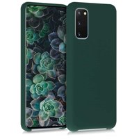 kwmobile TPU Silicone Case Compatible with Samsung Galaxy S20 - Soft Flexible Rubber Protective Cover - Moss Green