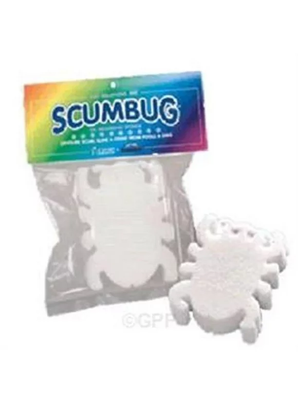 2 pack Scumbug Oil-Absorbing Sponge Devours Scum, Slime & Grime From Pools & Spas