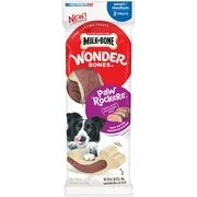 Milk-Bone Wonder Bones Paw Rockers Dog Treats, Beef, Small/Medium Chews (Various Sizes)