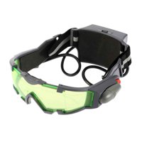 Green Lens Adjustable Elastic Band Children Glasses Eyeshield Night Vision Goggles Kids LED Lights Dark Eyewear