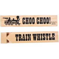 Wooden Train Whistle Party Favors, Set/12
