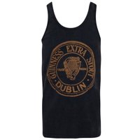 Guinness Extra Stout Men's Black Washed Tank Top-Large