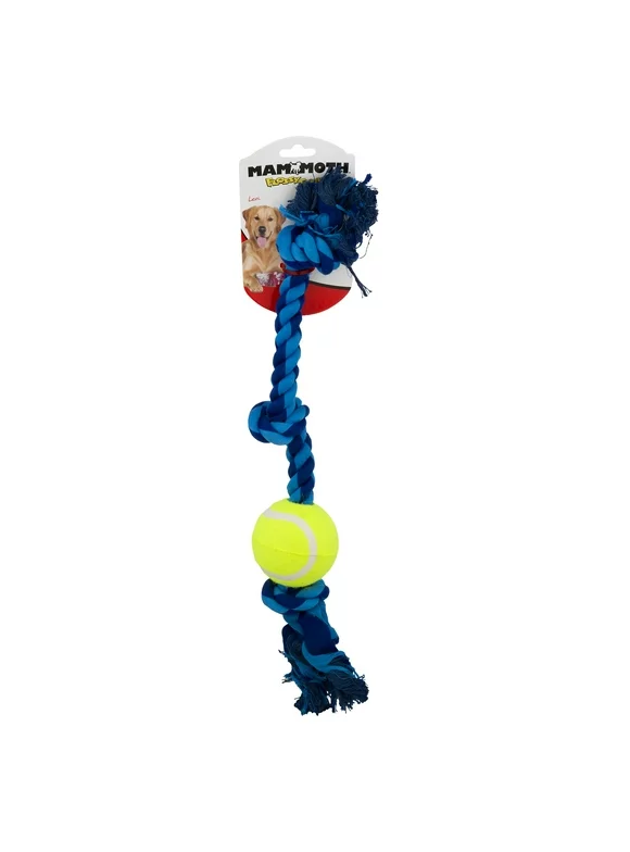 Mammoth Flossy Chews 3 Knot Rope Tug Dog Toy, Multi-color