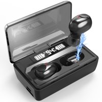 Wireless Bluetooth Earbuds, Update Bluetooth 5.0 Wireless Headphones 100 Cycle Playing Time Deep Bass Bluetooth Earphones Headset with 1800mAh Charging Case for iPhone/Android Cell Phone