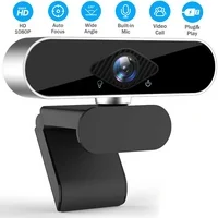Webcam 1080P with Microphone, USB Webcam HD PC Web Cameras for Computers Desktop, with Wide View Angle Plug & Play Desktop Webcam for Video Calling Recording Conferencing