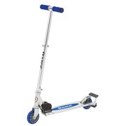 Razor Spark Kick Scooter-Blue, Flashing Spark Bar, Aluminum Folding Scooter with Adjustable Handlebars
