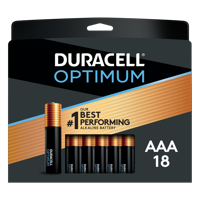 Duracell Optimum AAA Battery, Triple A Batteries with Resealable Package, 18 Pack